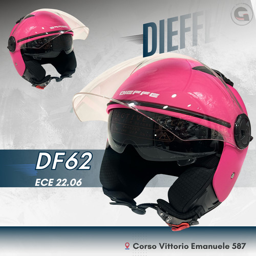 Casco jet dieffe df62 doppia - jet,