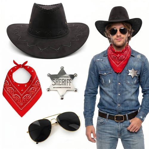 Set costume cappello cowboy