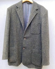 giacca vintage uomo in Tweed Di pura lana vergine 50