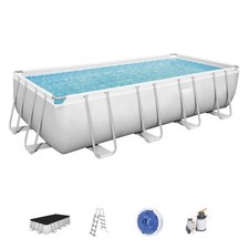BESTWAY 56466 PISCINA FUORITERRA POWER STEEL FRAME RETTANGOLARE CM 549X274X122