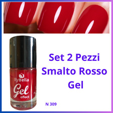 Set 2 Smalti gel semipermanente per unghie smalto unghia rosso make up trucchi