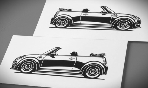 Adesivo mini cooper cabrio - mini,
