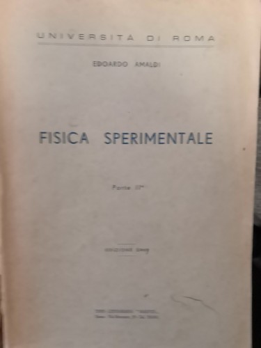 Amaldi fisica sperimentale vol - fisica,