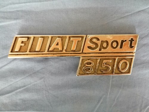 Stemma fiat 850 sport - sport, metallo