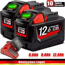 2x Batteria originale per Milwaukee M18 12Ah M18B12 18V Li-Ion 48-11-1880 48-11-1812