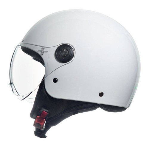 Casco demi jet bianco - jet, lucido