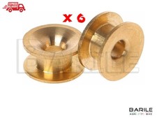 N°6 Boccola Ottone Di Ricambio Testina BATTI E VAI ACTIVE 120 Decespugliatore