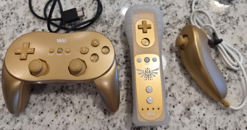 Nintendo wii gold controller - wii,