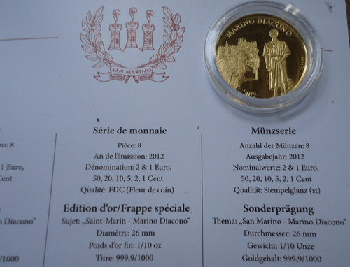 Moneta oro oncia - moneta, 1/10