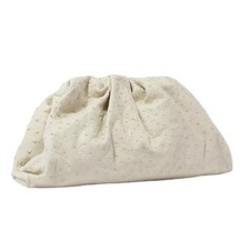 Borsa a mano Bottega Veneta Pouch in pelle di struzzo