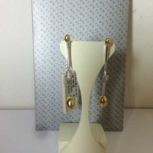 Orecchini fope diamanti oro - orecchini,