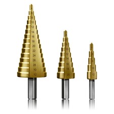 FRESA CONICA A GRADINI HSS IN SET 3 pezzi