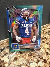 2025 Bowman U Chrome Leshon Williams Aqua rifrattore /325 Kansas Jayhawks