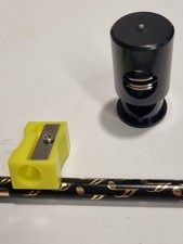 Musicisti Semi Quaver Nero Matita con temperamatite giallo supporto magnetico
