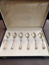 6 Cucchiaini In Argento Con