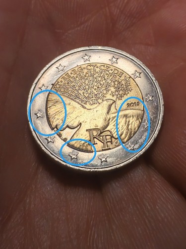 Moneta due euro - euro, errore