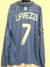 MAGLIA SHIRT MATCH WORN  INDOSSATA EZEQUIEL LAVEZZI NAPOLI