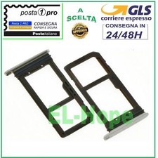 SLOT CARRELLO VANO SCHEDA SIM CARD + MICRO SD SAMSUNG GALAXY S7 SM-G930F SILVER