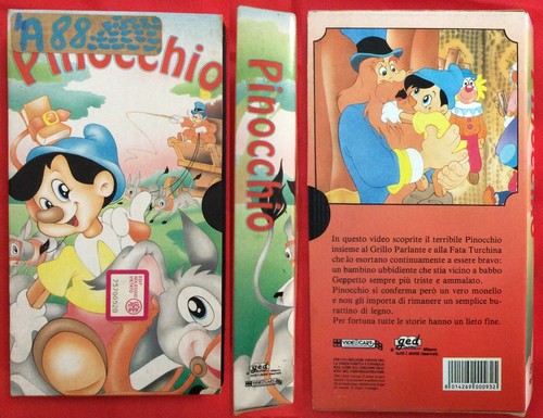 Vhs film pinocchio animazione - pinocchio,