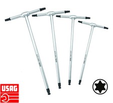 USAG 280 TSTX/SE4 Serie chiavi a T torx Set 4 pezzi con punta sferica e diritta