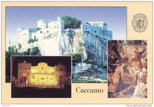 CACCAMO -PALERMO -CASTELLO -PALAZZO DEL MONTE DI PIETà -TAVOLA DI SIM  CARTOLINA
