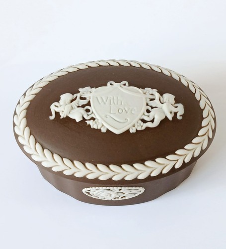 Wedgwood brown jasper trinket - jasper,