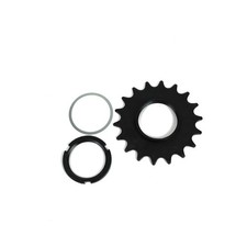 pignone 18 denti 1/8 nero con