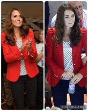 Giacca blazer rosso Zare