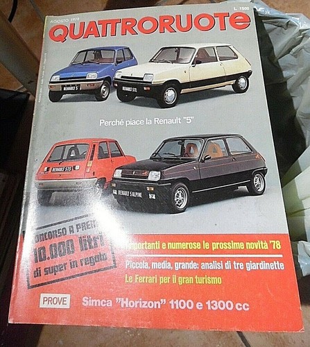 Quattroruote 273 1978 horizon - quattroruote,