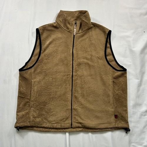 Woolrich gilet pile tan - pile, con