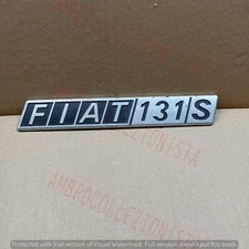 Placca Scritta Auto d'Epoca in metallo - FIAT 131 S - Vintage Car