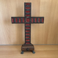 Croce In Legno Con Piedini E