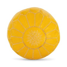 Pouf di lusso in pelle