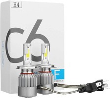 2 Lampadine LED C6 H4 Fari per