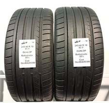 PNEUMATICI USATI PEZZI 2 DUNLOP SP SPORT MAXX GT 245/40 R18 93Y ESTIVE