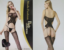 Bodystocking Sexy Rete Aperto Catsuit Completo Body Intimo Da Donna Lingerie Hot