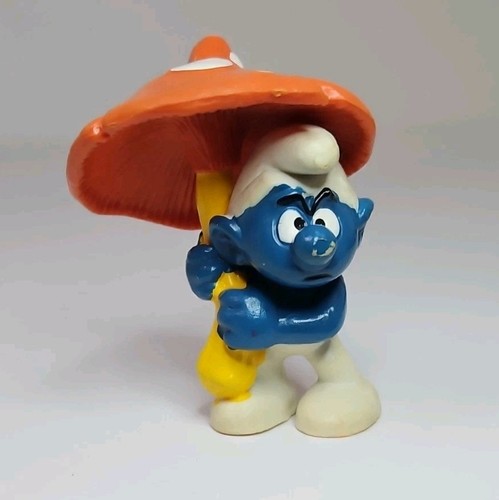 Ombrello puffi fungo vintage - puffi,