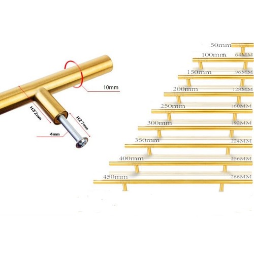 Maniglia estraibile gold type - gold,