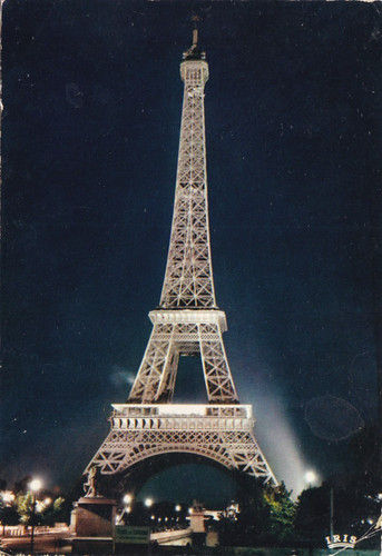Eiffel tower paris postcard - tower,