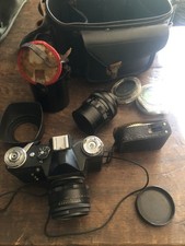 Macchina Fotografica  Zenit E  Con Custodia  E Accessori
