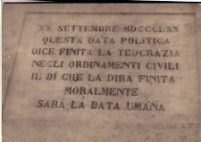 RENDE NON   VIAGGIATA   LAPIDE  NELLA FACCIATA DEL TEATRO 