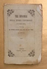 CANTU' Cesare. TRE DISCORSI DI