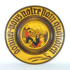 PIATTO DECORATIVO DA PARETE IN LEGNO PANE QUOTIDIANO ALPI MONTAGNA VINTAGE V380