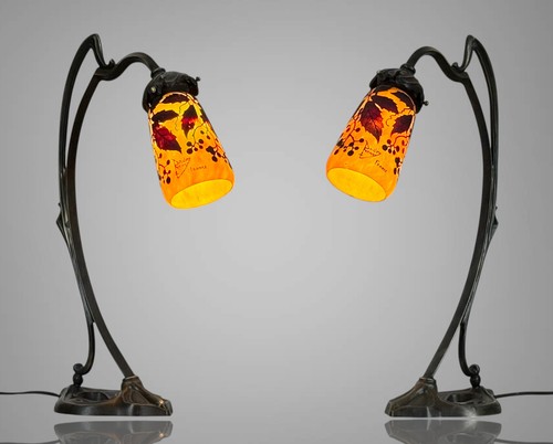 Paire lampes daum - lampes, "