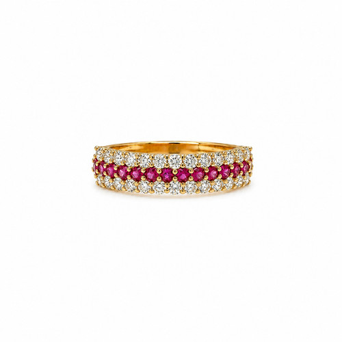 Anello oro 18kt fascia 3 - a,