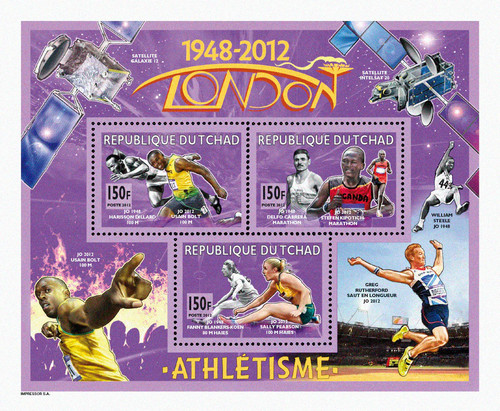 Stamps chad 2012 imperf - stamps,