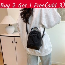 Borsa a tracolla Pu piccola per uomo donna con cerniera clo e card poeta per