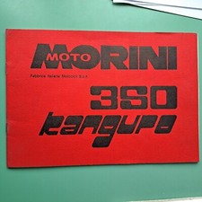 LIBRETTO USO E MANUTENZIONE MOTO MORINI Kanguro 350 ORIGINALE