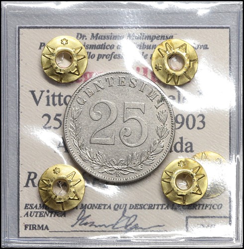 Regno italia centesimi - d'italia, 25