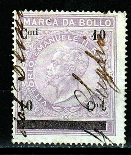 Regno 1878 marca bollo - marca, da